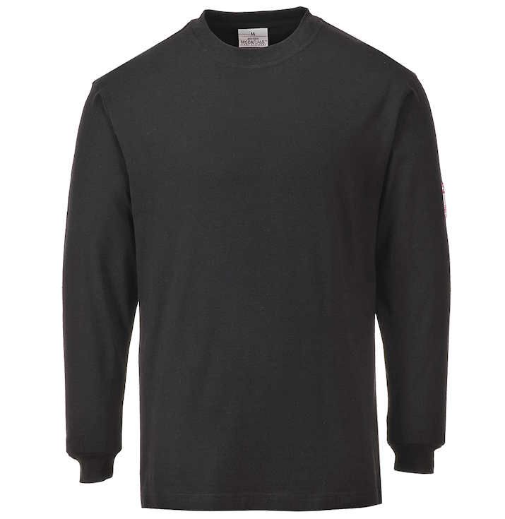 FR11 – Camiseta Modaflame, resistente a la llama y antiestática Negra