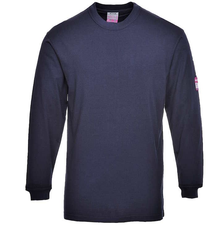 FR11 – Camiseta Modaflame, resistente a la llama y antiestática Azul Marino