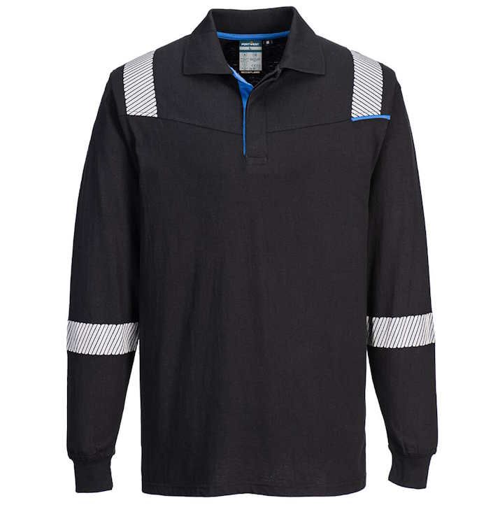 FR711 – Polo de manga larga resistente a la llama WX3 FR Modaflame