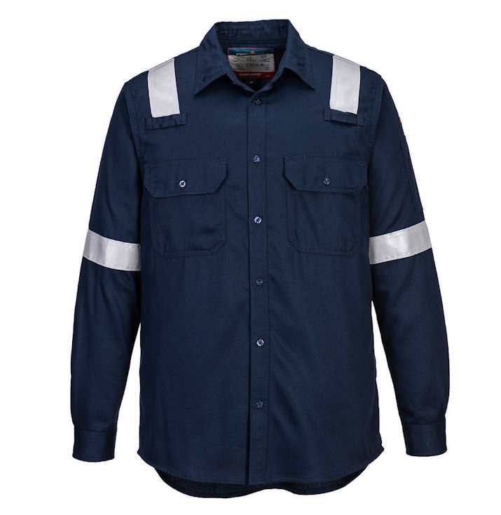 FR720 – Camisa ligera resistente a la llama y antiestática Azul marino