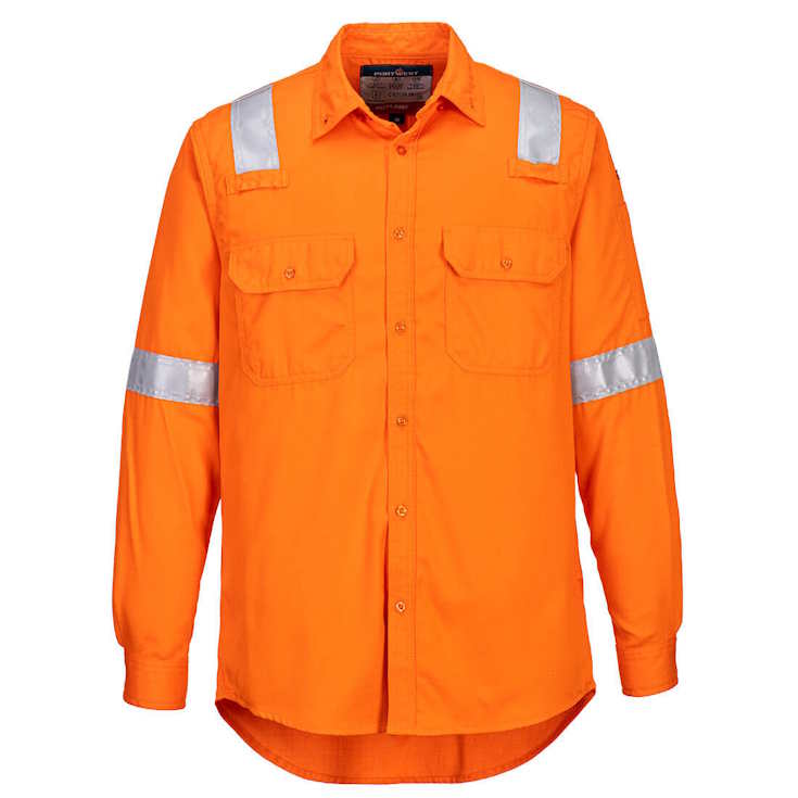 FR720 – Camisa ligera resistente a la llama y antiestática Naranja