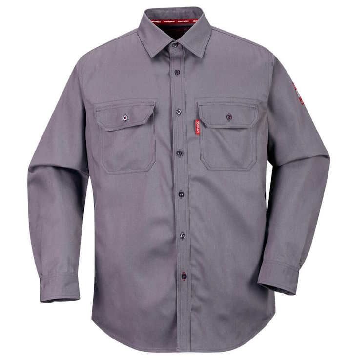 FR89 – CAMISA BIZFLAME 88/12 GRIS