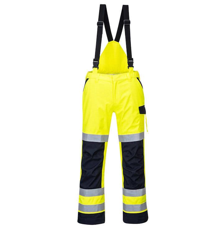 MV71 – Pantalón Modaflame Rain Multi Norm Arc Amarillo/Marino
