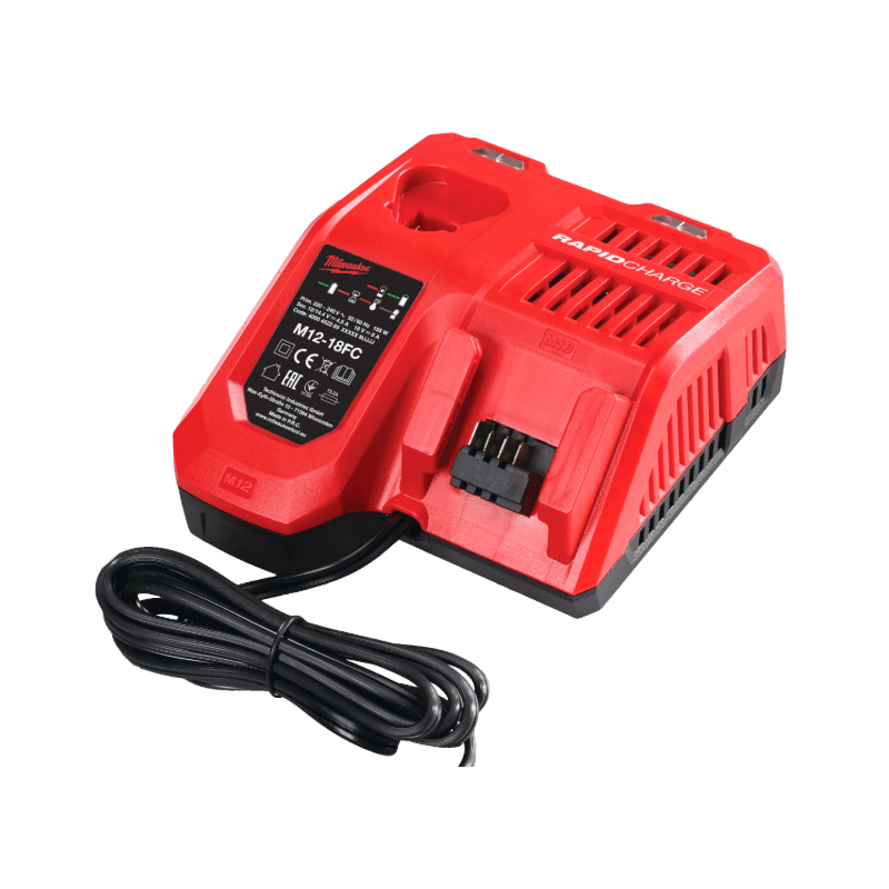 CARGADOR RÁPIDO MULTIVOLTAJE 220-240V M12-M18
